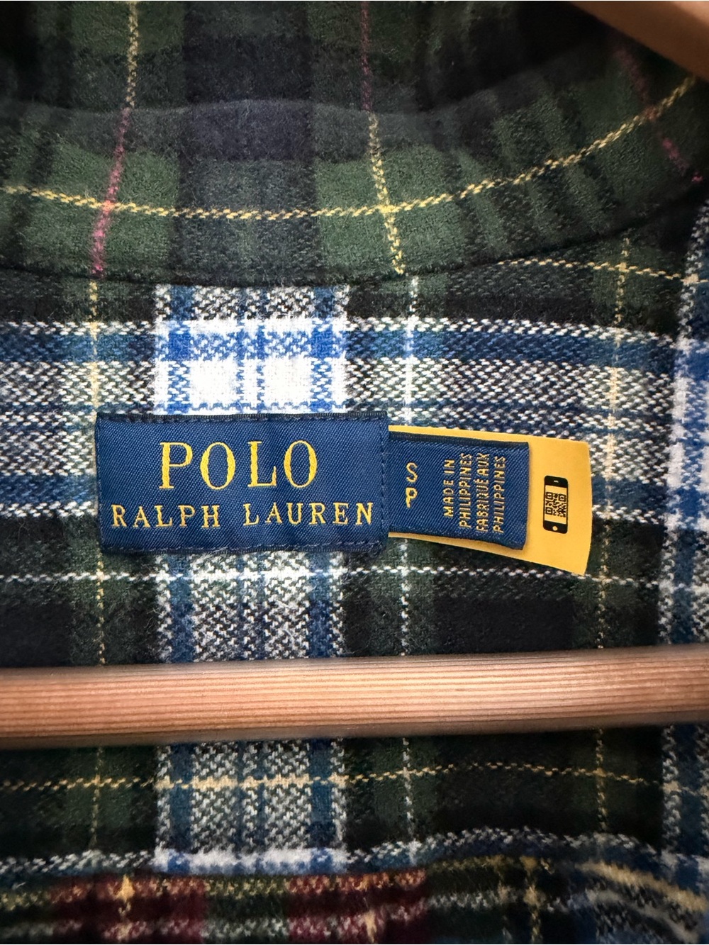 Polo Ralph Lauren Patchwork Plaid Fringe Twill Shirt Shacket Small - Picture 3 of 5